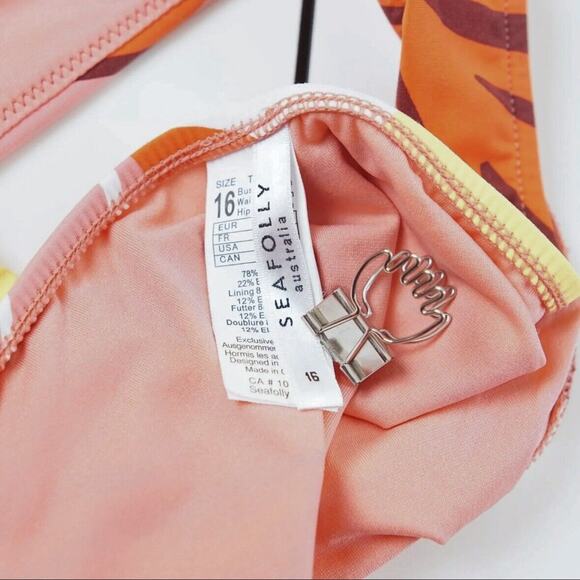Seafolly Cut Copy Hipster Bikini Swim Bottom Womens Sz US 12 - Picture 3 of 6